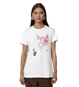 Soul Notes: Harmony in Wings Graphic Printed Black T-Shirt