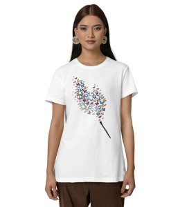 Notes of Freedom: Clarinet & Wings Graphic Printed Black T-Shirt