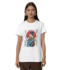 Hyper Mischief: Style with Attitude Graphic Printed White T-Shirt