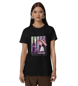 Bold Mood: Sassy & Blussy Graphic Printed Black T-Shirt