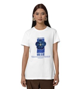 Wings Attracted to Peace: Graphic Printed White T-Shirt