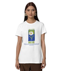 Grace in Stillness: Graphic Printed White T-Shirt