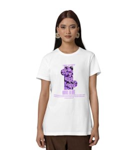 Where Butterflies Belong: Graphic Printed White T-Shirt