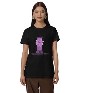 Drawn to the Light Within: Graphic Printed Black T-Shirt