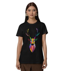 Silent Ice Alpha: Graphic Printed Black T-Shirt